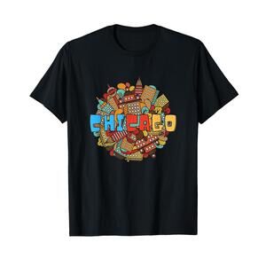 Chicago City State Illinois Downtown Urban Souvenirs TShirt